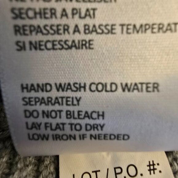 TRIBAL LIGHT GRAY 100% COTTON SWEATER FRONT LACE UP V NECKLINE SIDE SLIT MEDIUM - Picture 9 of 10